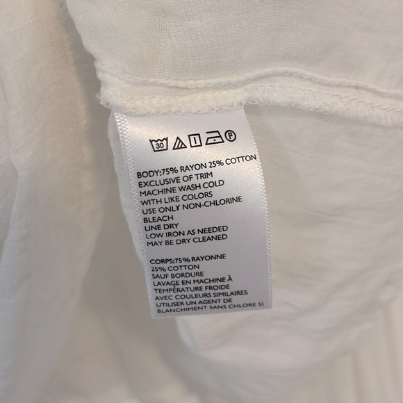 Alice + Olivia x UO sheer white blouse - Picture 4 of 4